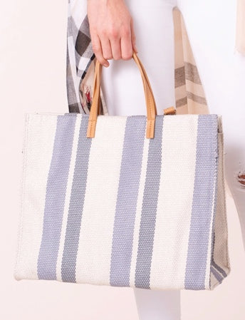 the henley striped tote