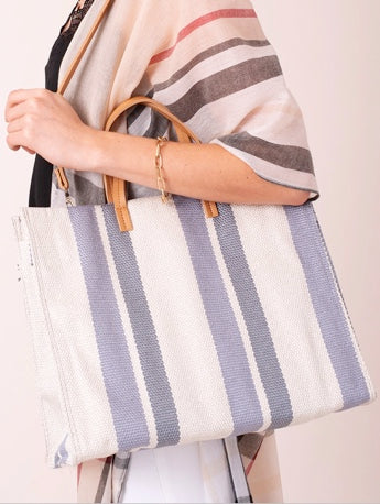 the henley striped tote