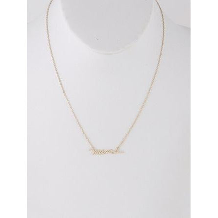 mama necklace- gold