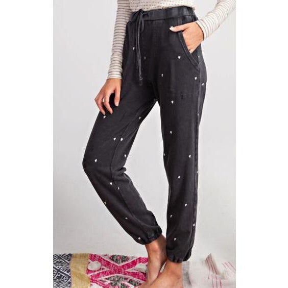 I heart you joggers - blushberry