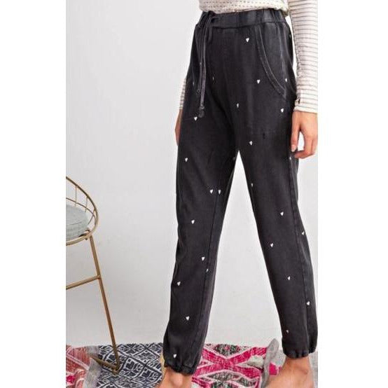 I heart you joggers - blushberry
