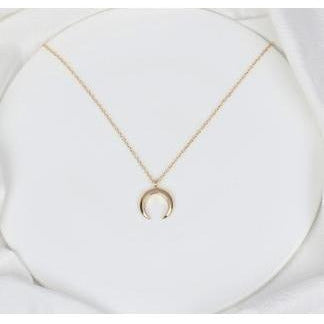 reagan horn necklace - blushberry