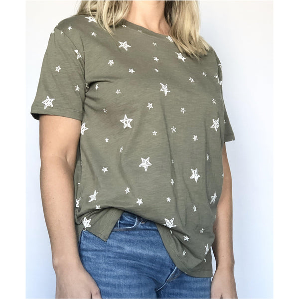 ivy star tee - blushberry