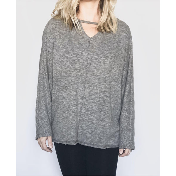 everyday cutout pullover - blushberry