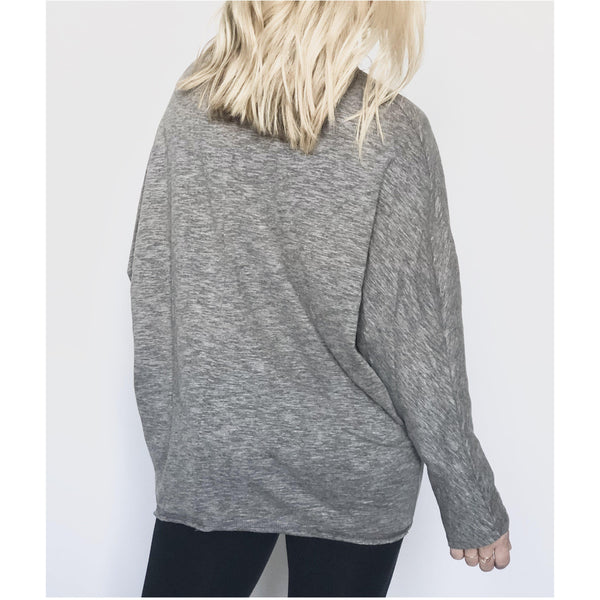 everyday cutout pullover - blushberry