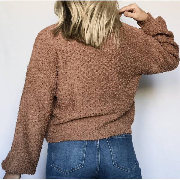 gimme more mocha sweater - blushberry