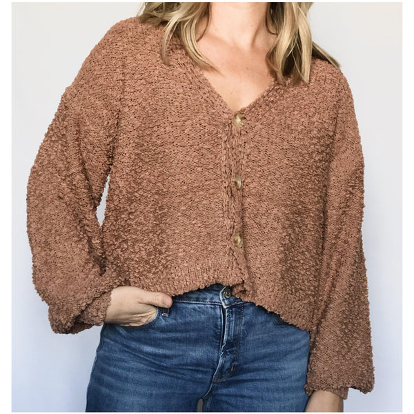 gimme more mocha sweater - blushberry