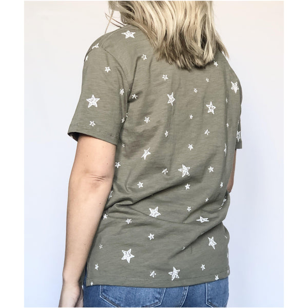 ivy star tee - blushberry