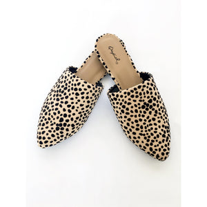 greyson leopard slides - blushberry