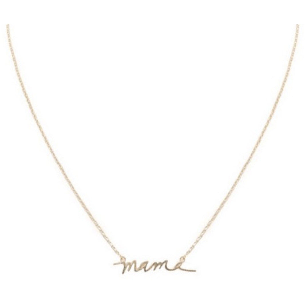 mama necklace- gold