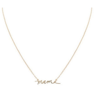 mama necklace- gold