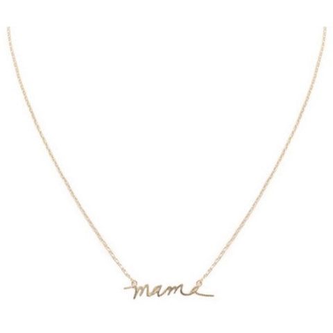 mama necklace- gold