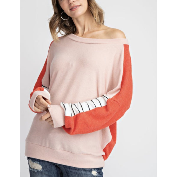 reese color block pullover