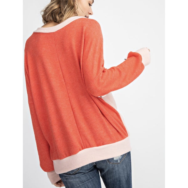 reese color block pullover