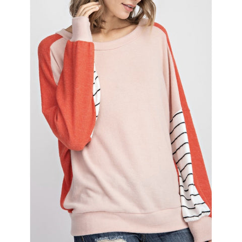 reese color block pullover