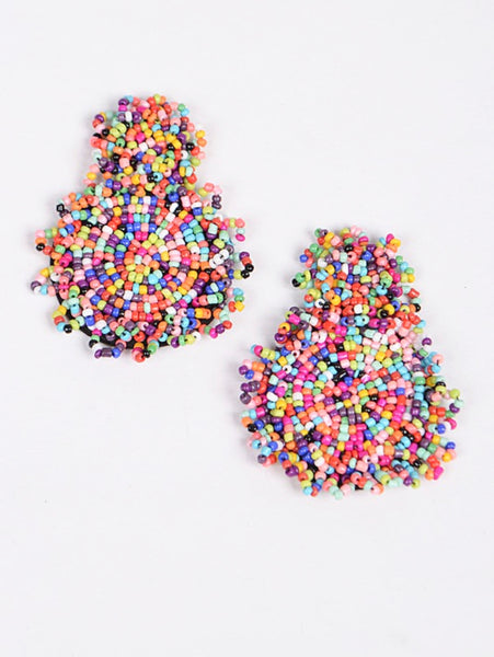 mila multi beaded earrings