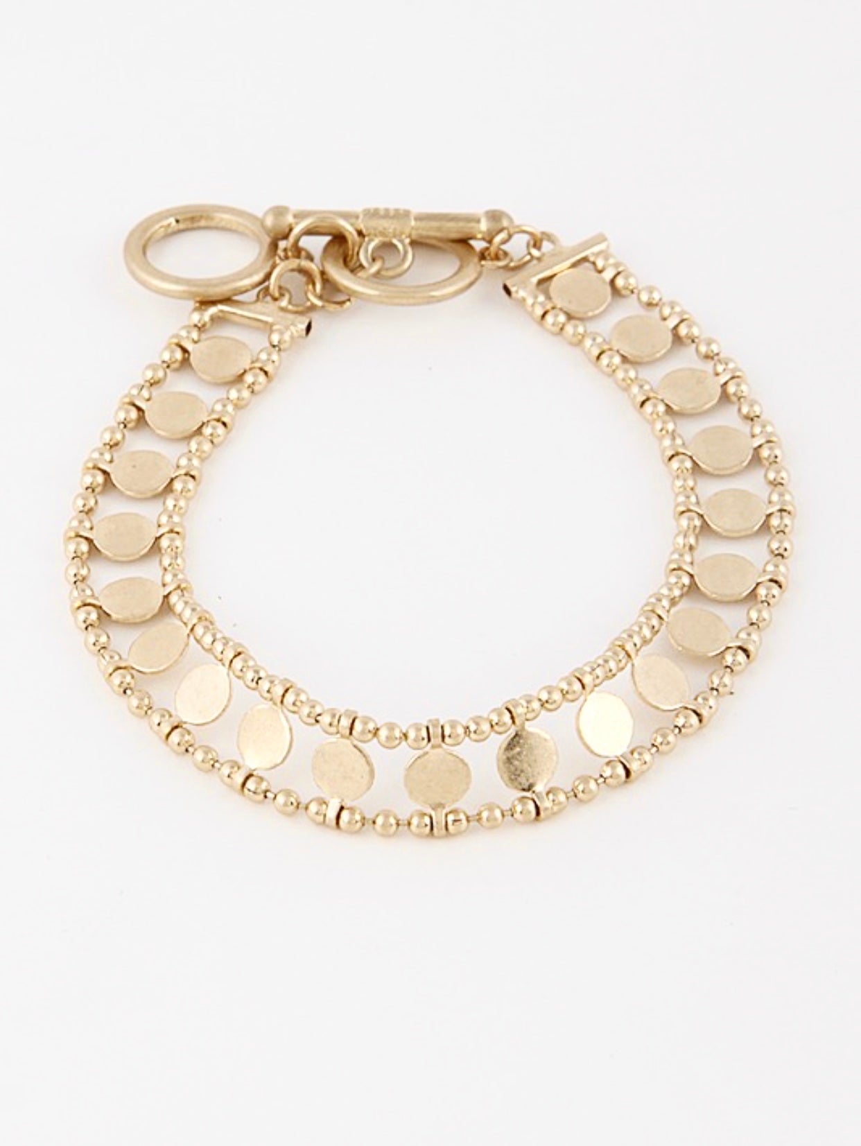 mabel gold disc bracelet