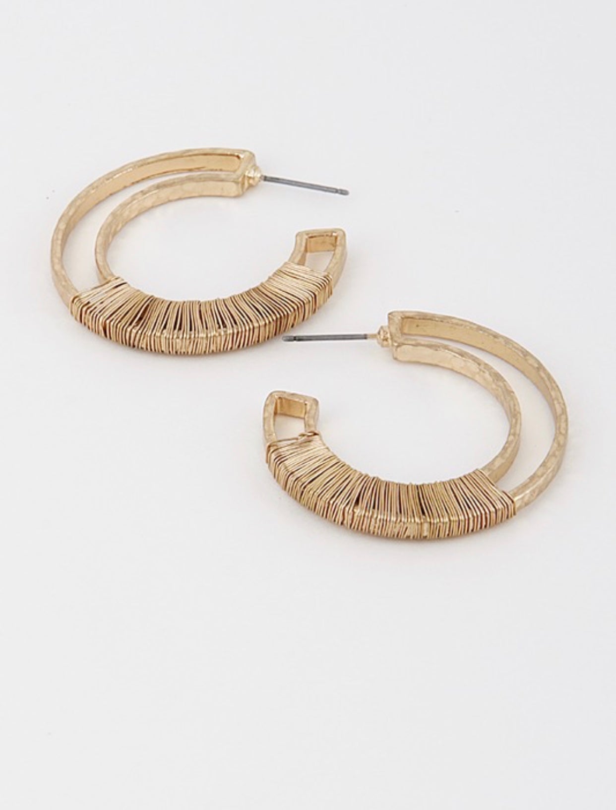 off the wire gold earrings