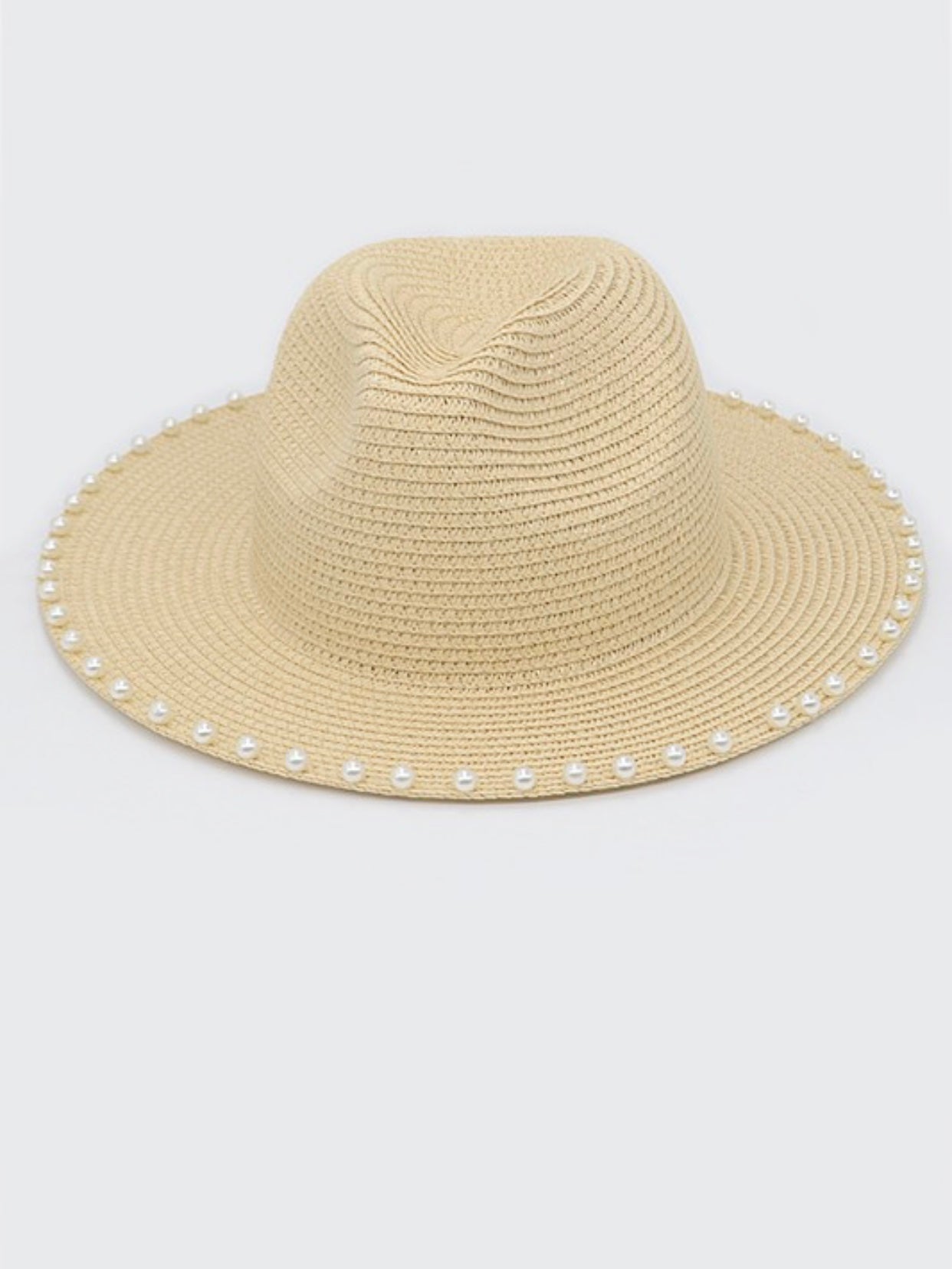 emmy pearl straw hat - ivory